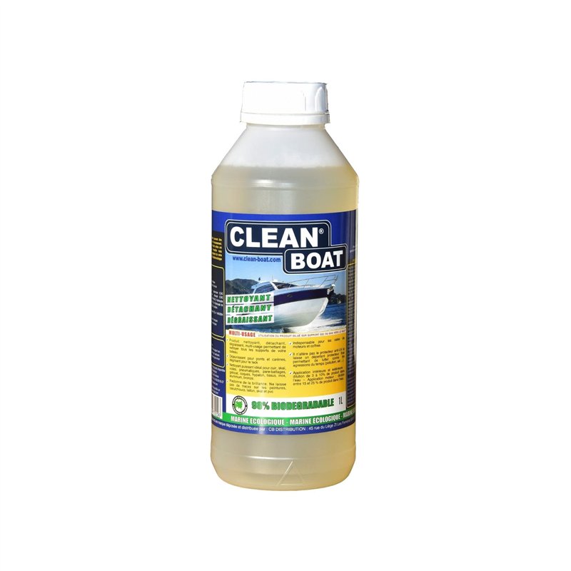 Clean Boat 1L | Multi-usages qualité supérieure | : nettoie, détache, dégraisse et protège le bateau intérieur et extérieur. Bio