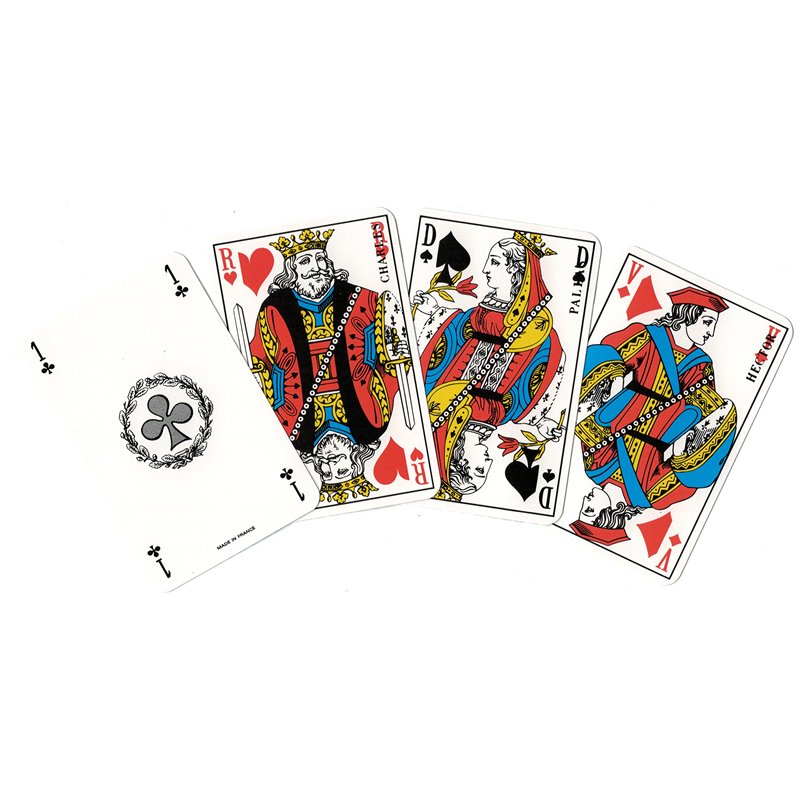 Image secondaire de FRANCE CARTES - Jeu de 54 Cartes - Gauloise Rouge - Lot de 10