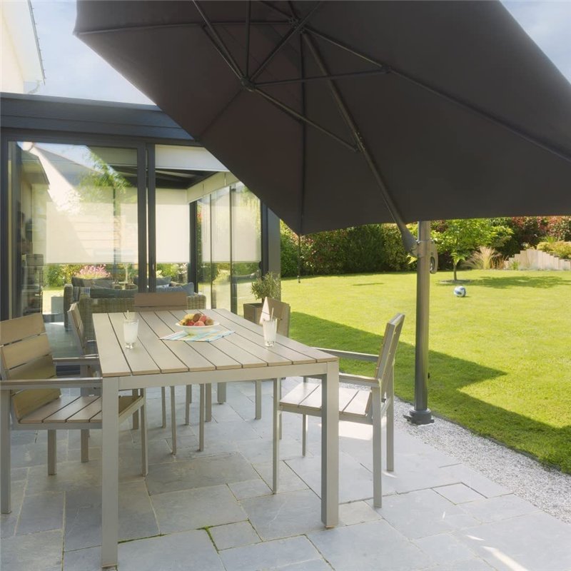 Image secondaire de GARD & ROCK - Pied amovible pour parasols déportés, en aluminium - Multi-terrains à insérer sur les bases d'ancrage - Fixez soli