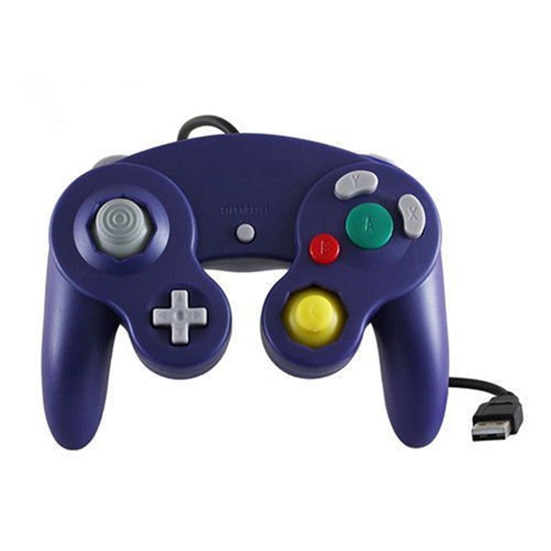 Image secondaire de Childhood classique USB câblé contrôleur Gamepad pour PC et Mac NGC pourpre