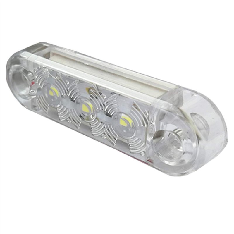 Image secondaire de Formplas Lot de 10 ampoules LED, 3 SMD LED, feux de position LED, feux de gabarit LED 12-24 V pour camion, remorque, bus, marque