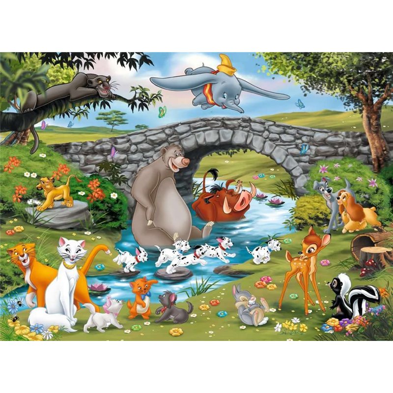 Image secondaire de Ravensburger - Puzzle Enfant - Puzzle 100 pièces XXL - La Famille d'animal Friends - Disney - À partir de 6 Ans - Puzzle de qual