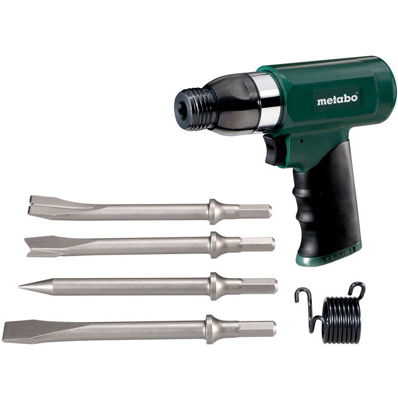 Image secondaire de Marteau burineur à air comprimé METABO DMH 30 Set + 4 burins - 6.04115.50