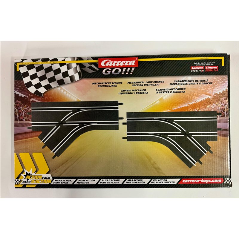 Carrera - Voitures - Aiguillages mécaniques droite + gauche
