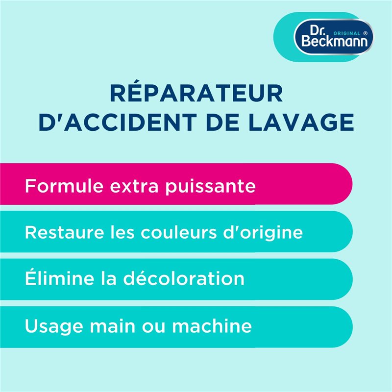 Image secondaire de Dr. Beckmann Flocon Réparateur d'Accident de Lavage Machine 150 g, Non parfumé