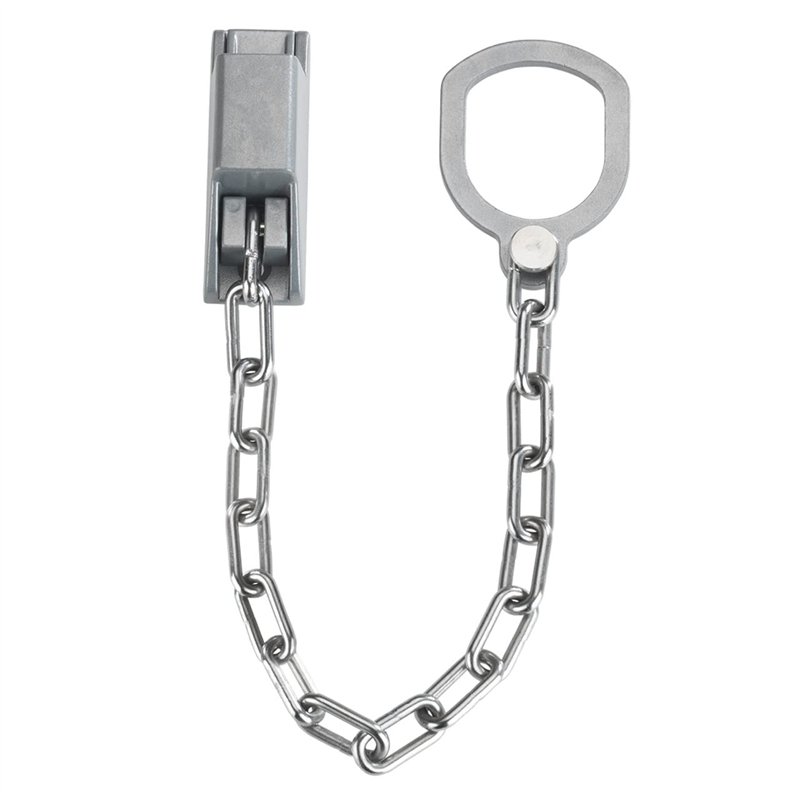 Maximex Chaîne poignée de porte verrouillable, Argent mat