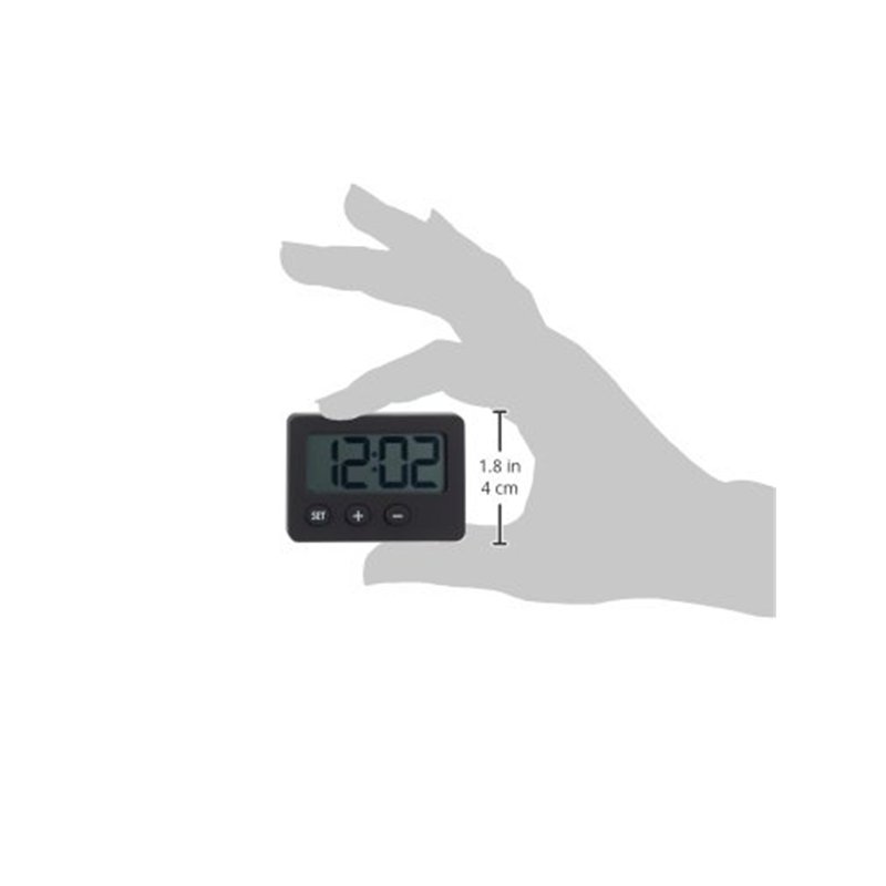 Image secondaire de TFA Dostmann Horloge numérique, 60.2013.01, Horloge a Poser, Parfaite pour la Voiture/Caravane, pour Les examens/examens finaux,
