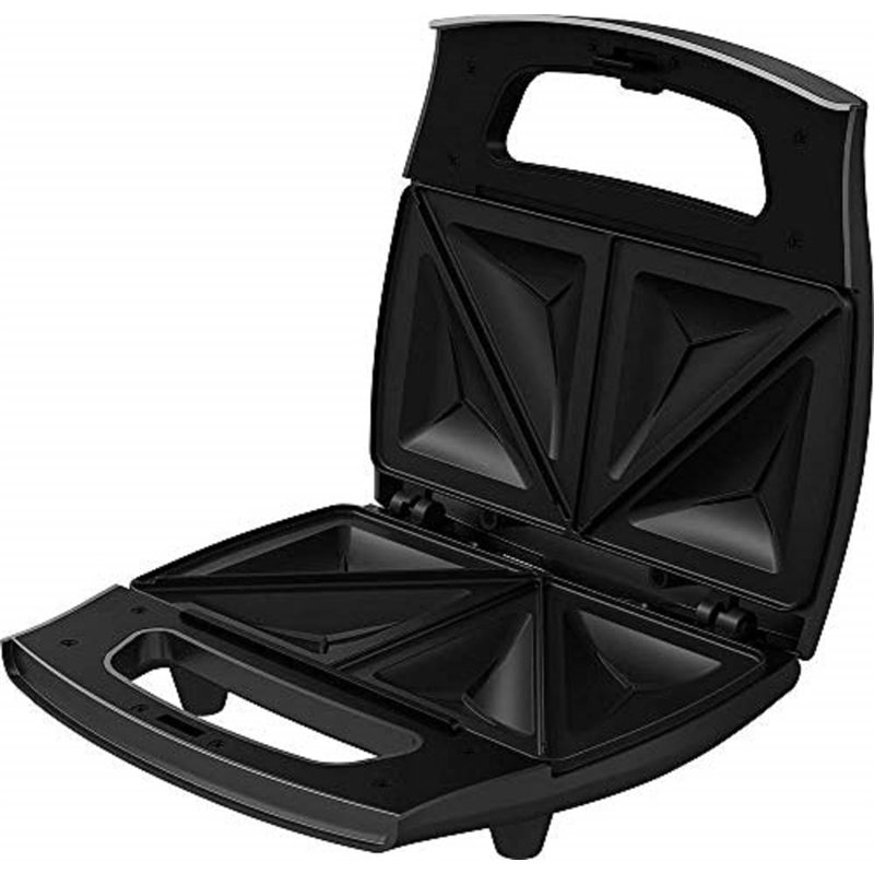 GRUNDIG SWM 2940 Machine à Sandwich, Noir métallisé/Acier Inoxydable