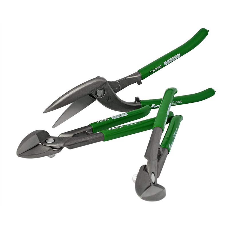 FREUND Kit de cisailles 3 pcs, cisaille pélican droite, cisaille bichantourneuse droite/gauche