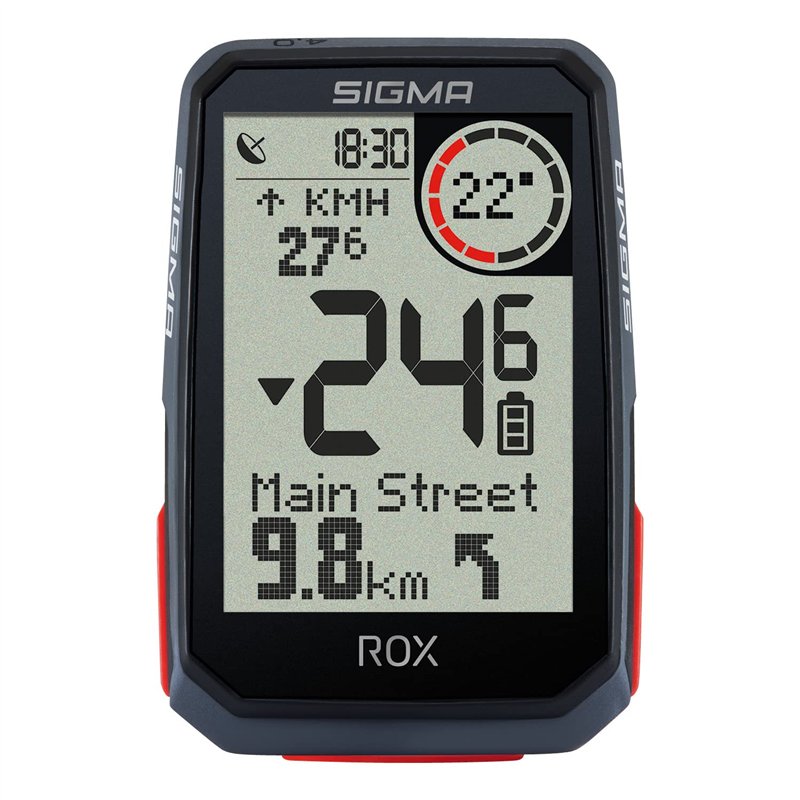 SIGMA Compteur Velo ROX 4.0 Black HR Set – sans Fil Compteurs Vélo avec Cardiofréquencemètre & Connexion pour Vélo Électrique |