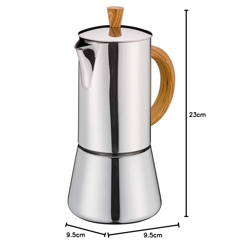 Image secondaire de Cilio 343267 Cafetière à Expresso, Acier Inoxydable