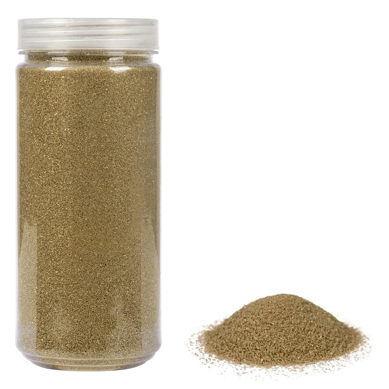 Heku 30330-24 décoratif/Sable doré, 750 g, dans Une boîte refermable, Or, Set Pièces