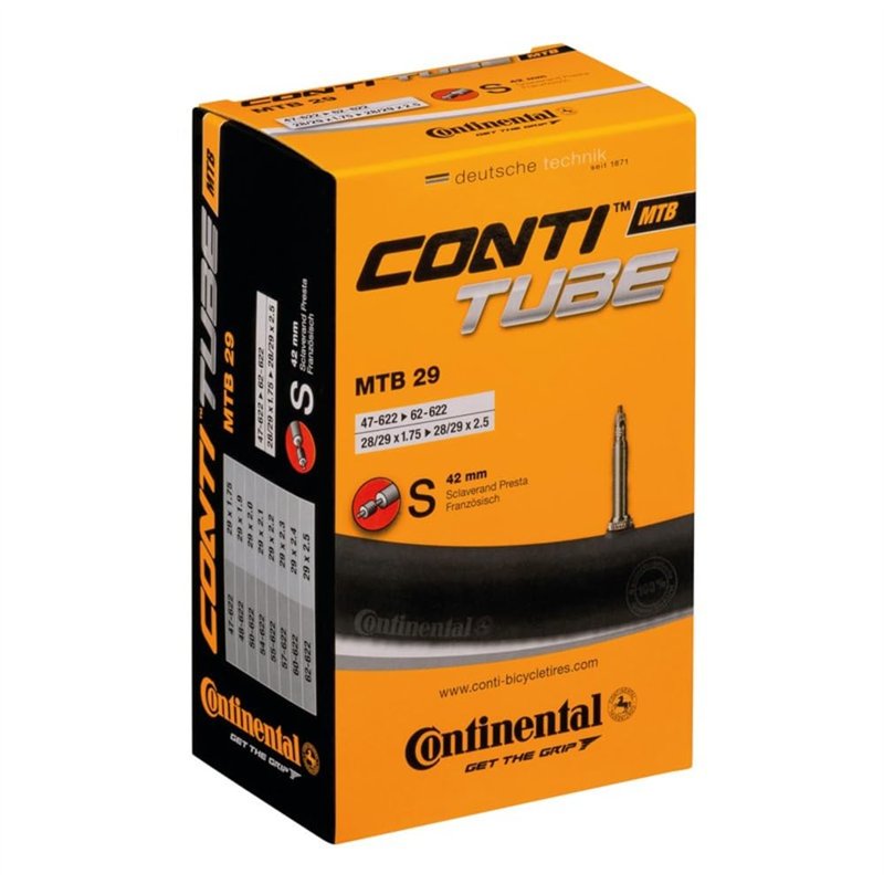 Continental Chambre à air VTT 29 S42 47/62-622, Noir