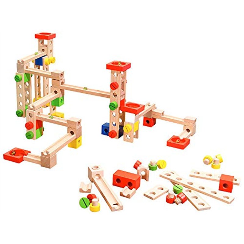 Image secondaire de Playtastic Circuit à Billes en Bois 50 pièces