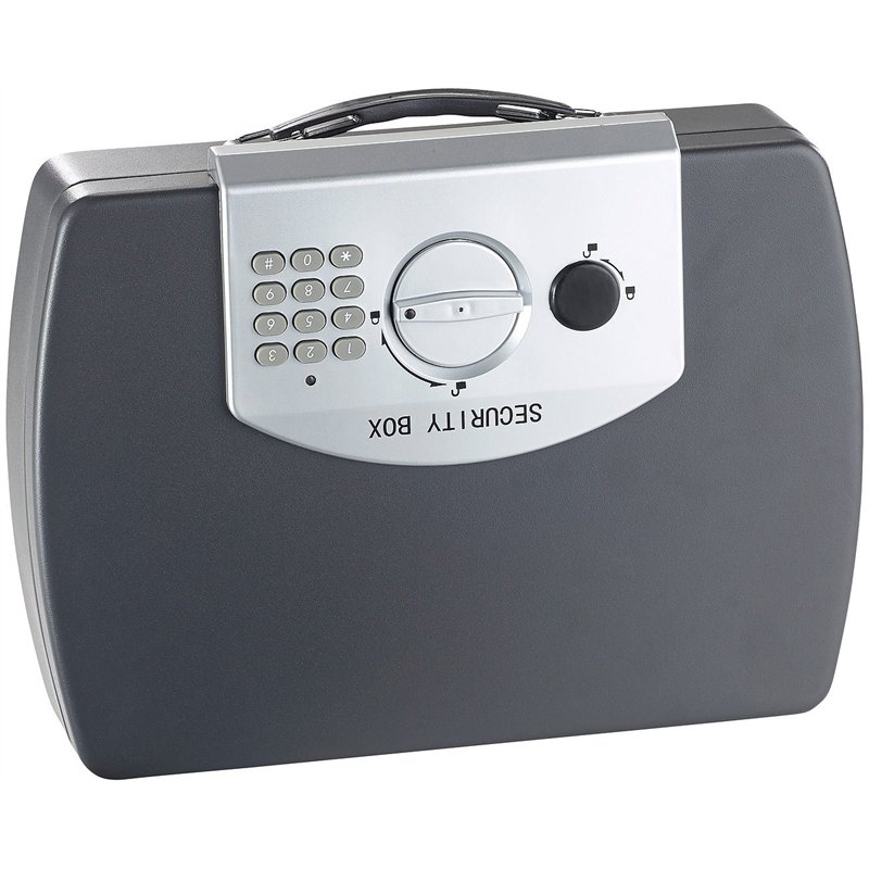 Image secondaire de Coffre-fort de voyage en acier pour documents A4 avec serrure électronique [XCase]