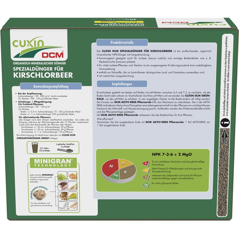 Image secondaire de CUXIN Engrais pour Laurier-Cerise 3,5 kg