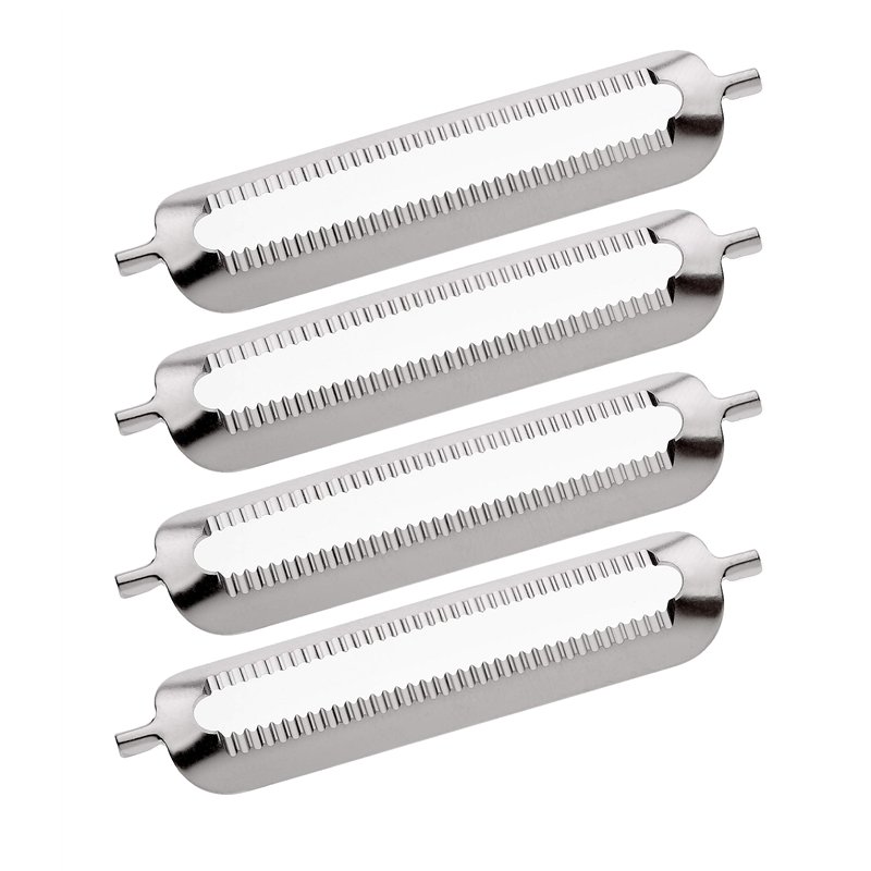 TURBO PRODUKTE Set de 4 Lames de Rechange Originales pour Économe Turbo et Économes d'Autres Marques | Acier Inoxydable Robuste 
