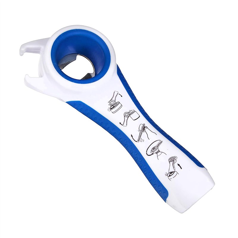 First Aid Only Ouvre-tout 5 en 1, décapsuleur, ouvre-boîte, outil pratique au quotidien avec poignée ergonomique pour droitiers