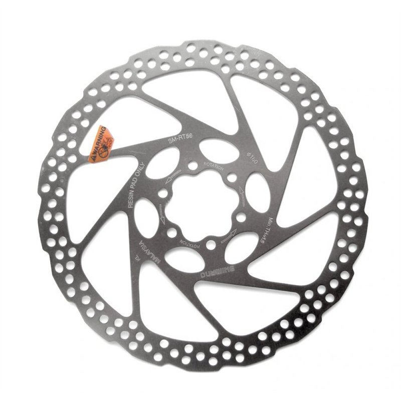 SHIMANO Disque de frein shimano sM-rT 56 s 160 mm 6 trous pour bR - 485 m standard