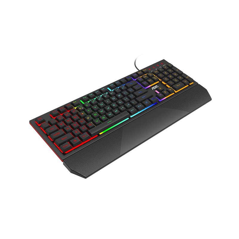 Image secondaire de AOC GK200 Clavier de jeu - Clavier PC avec disposition française, 25 touches anti-ghosting, N-Key Rollover de 25 touches et 1,8 m de câble