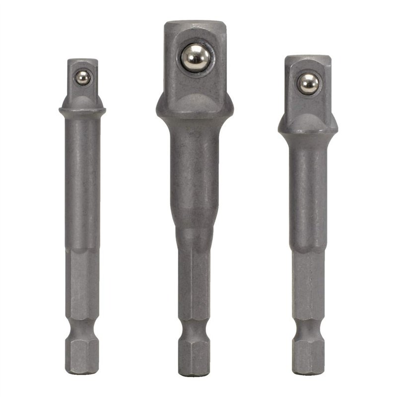 KS Tools - 514.1105 - Jeu de 3 adaptateurs porte-douilles - 6 pans - 1/4