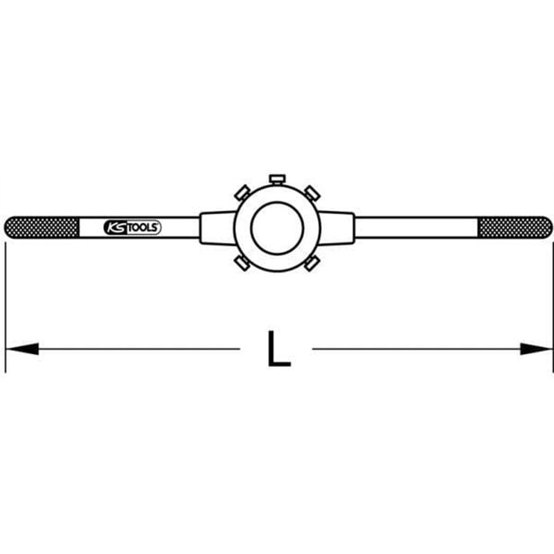Image secondaire de KS TOOLS 331.0006 Porte filières M12 M14 Gris