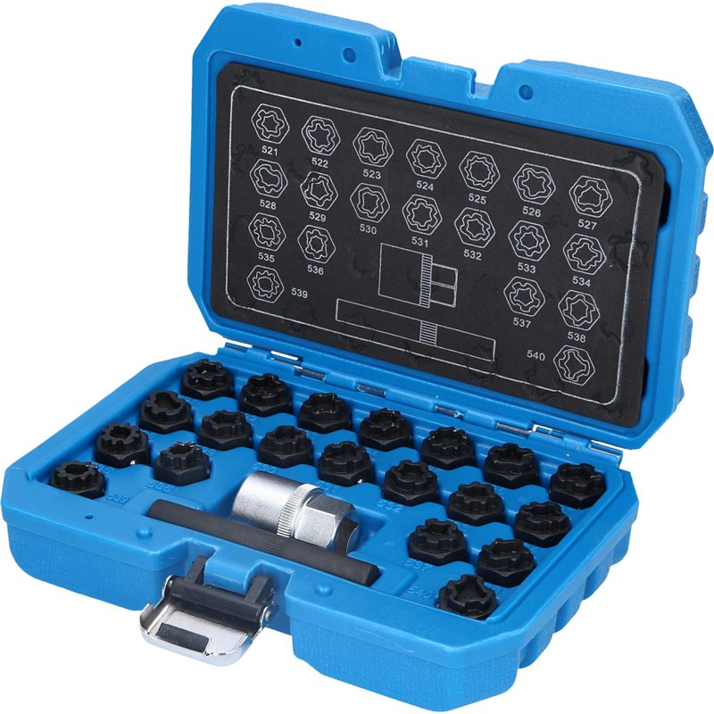 BRILLIANT TOOLS BT691390 Gamme de systèmes antivol pour VW, 22 pcs [Powered by KS TOOLS]