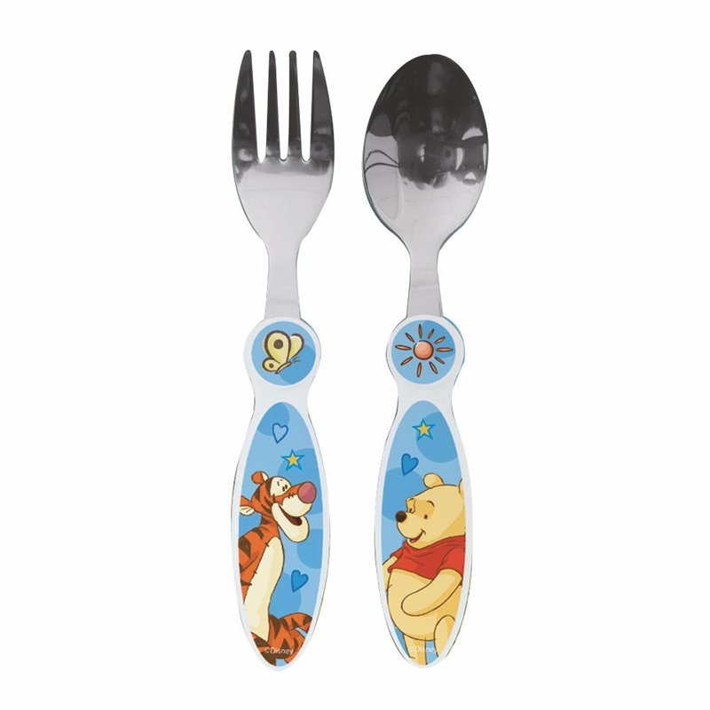Image secondaire de POS P : OS 68919 Disney Winnie l'Ourson Set de couverts, acier inoxydable, 2 pièces, fourchette et cuillère
