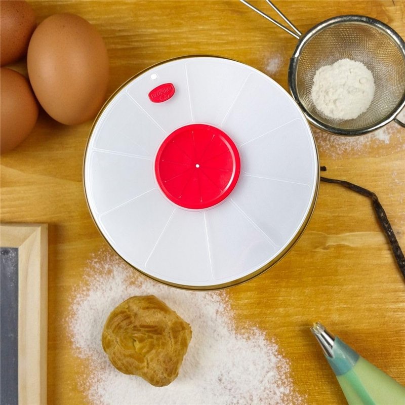 Image secondaire de Dr.Oetker 1642 Couvercle anti éclaboussures 30 cm, couvercle pour bol à mixer, couvercle batteur électrique, Plastique, 30 cm
