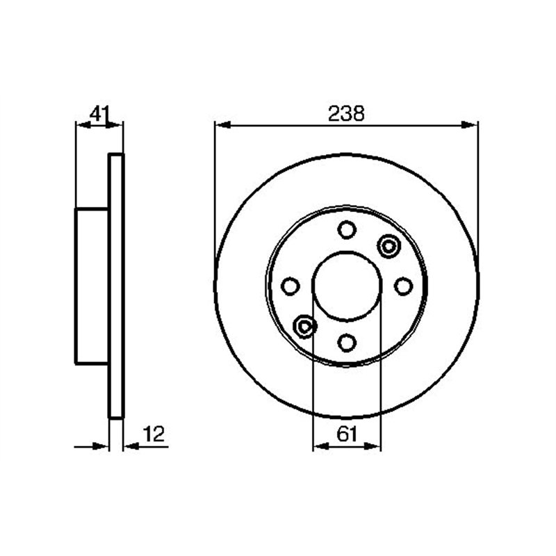 Image secondaire de Bosch BD993 Disques de frein - certification ECE-R90 - 1 jeu de 2 disques