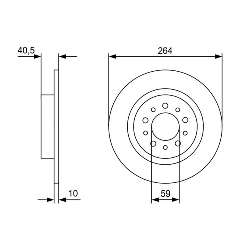 Image secondaire de Bosch BD2419 Disques de frein - certification ECE-R90-1 jeu de 2 disques