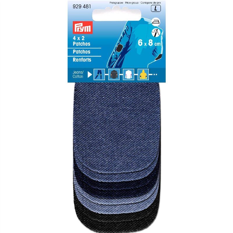 Prym 929481 Renforts « Mini », Jean, thermocollants, Assortis