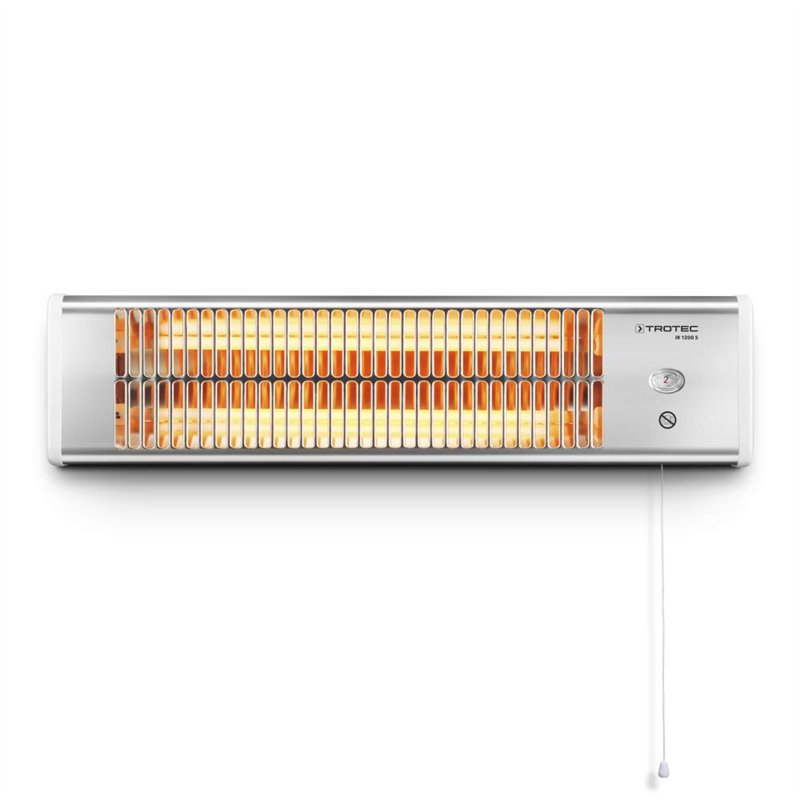 TROTEC Radiant Infrarouge électrique IR 1200 S Chauffage de terrasse - 1200W, Rayonnant, Blanc