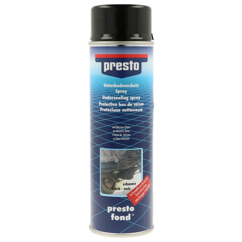 Presto 306017 Protection Bitumeuse pour Bas de Caisse Noir 500 ML