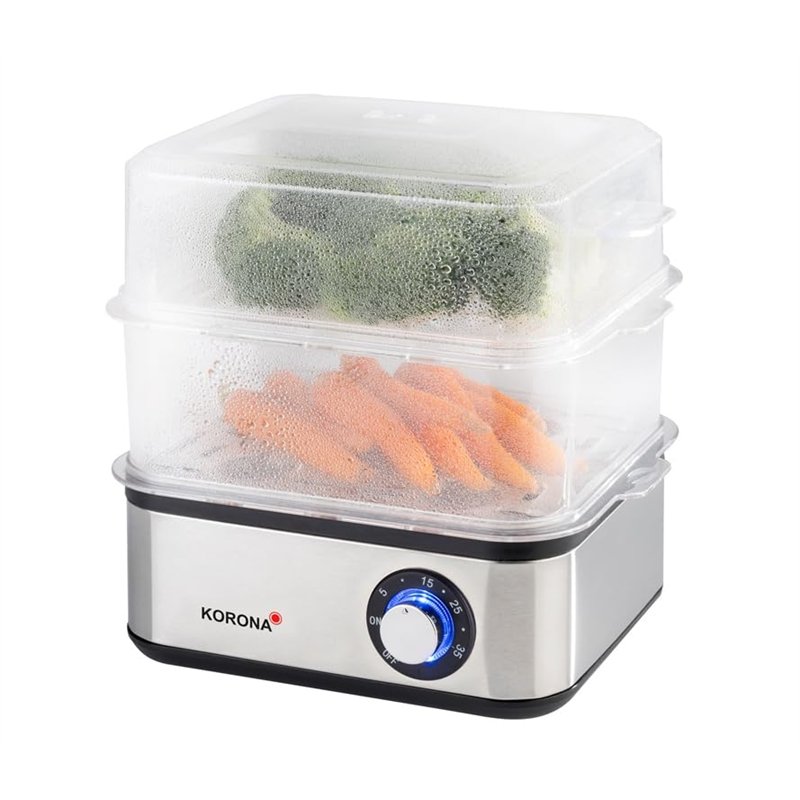 Image secondaire de Korona 25303 Mini cuiseur à vapeur et cuiseur à œufs en acier inoxydable | Petit cuiseur à vapeur pour légumes | Cuiseur profess
