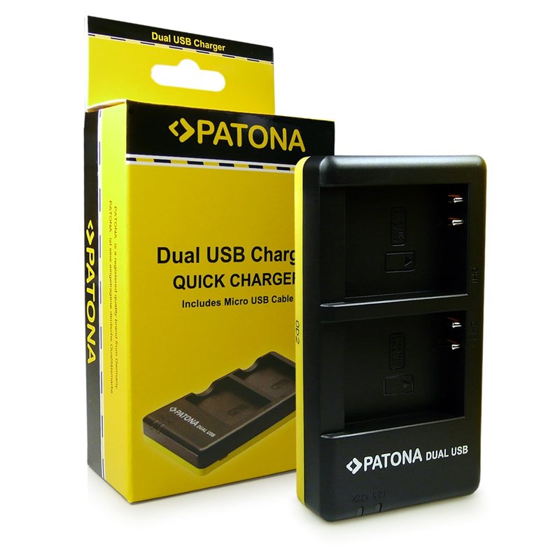 PATONA Chargeur Double pour EN-EL23, ENEL23, en EL23 Batterie Compatible avec Nikon Coolpix B700, P900, P900S, S810c, P610, P610