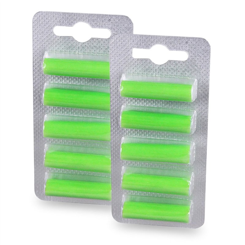 PATONA 10x Bâtonnets Désodorisants Deo Sticks Parfum pour Aspirateurs à Sacs, Vert Forêt