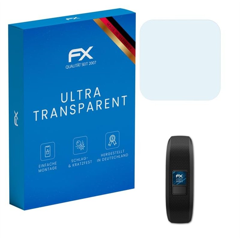 atFoliX Film Protection d'écran compatible avec Garmin Vivofit 3 Protecteur d'écran, ultra-clair FX Écran protecteur (3X)