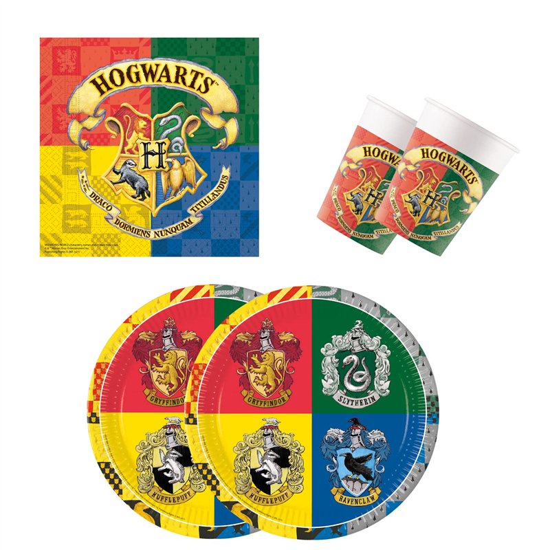 Procos 10137422 – Service de fête S Harry Potter – Poudlard – 52 pièces