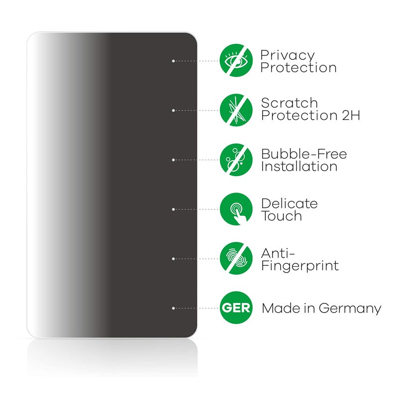 Image secondaire de upscreen Protection Anti-Espion pour Casio FX-CG50 - Anti-Spy Privacy Film Protection Ecran de Confidentialité