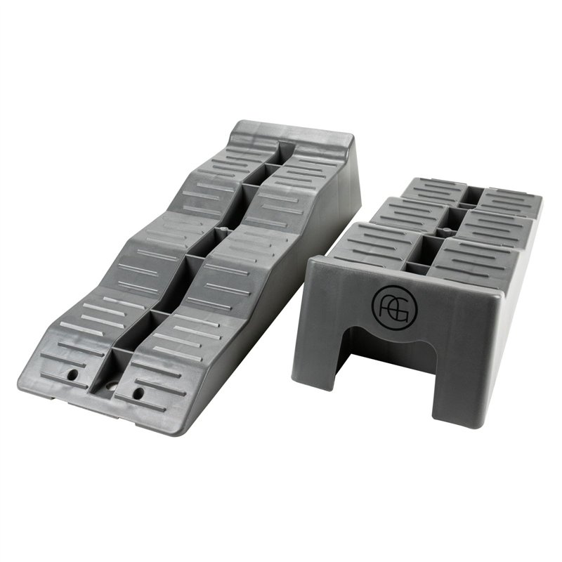 AG Automotive Cale de Roue Mise à Niveau pour Camping Car ou Caravane - 5 Tonnes - Gris