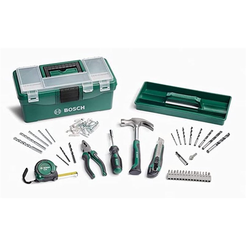 Bosch Accessories 73 Pièces Coffret de Démarrage (Bois, Pierre et Métal, Bricolage, Accessoire d'Outils de Visage et Perçage)