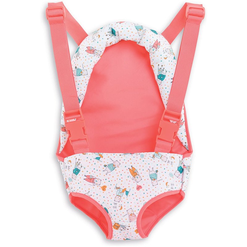 Corolle - Porte-bébé, Accessoire, pour Poupon 36 et 42 cm, 9000141070, Corail