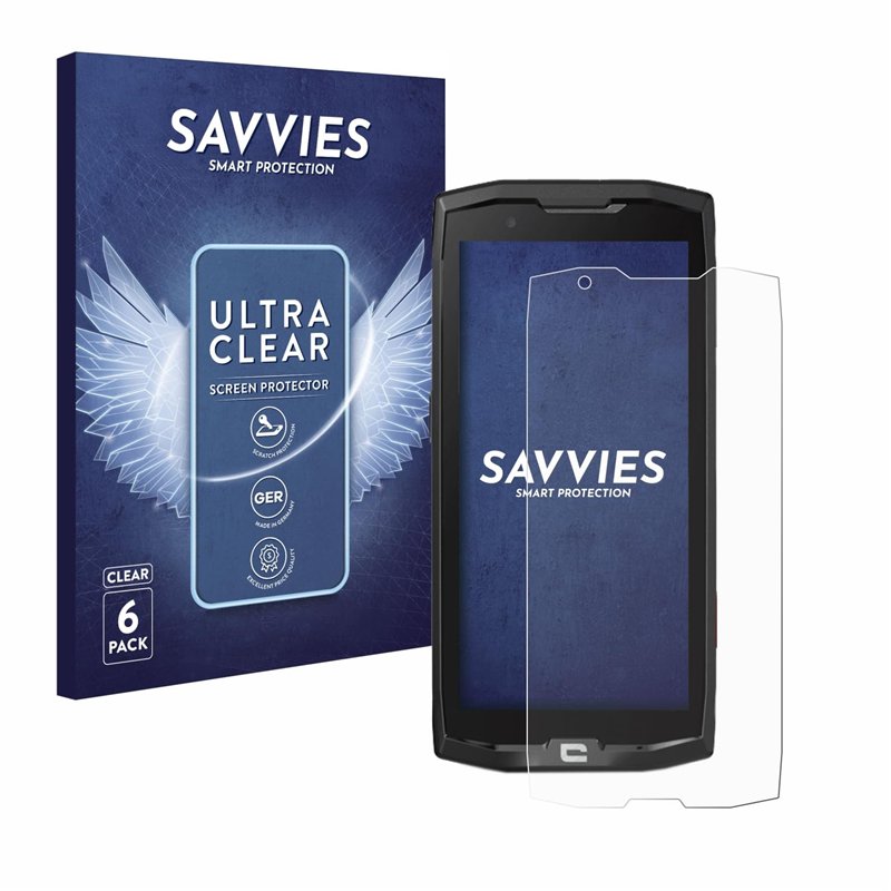 savvies Protection Ecran pour Crosscall Core X4 (6 Pièces) - Film Protection Ultra Clair