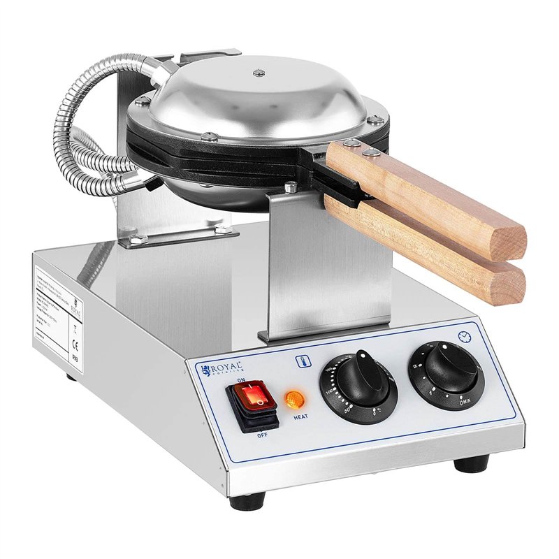 Image secondaire de Royal Catering RC-BWM01 Gaufrier Bubble Professionnel Appareil à Gaufres Électrique (1 415 W, Plage de température : 50 - 250 °C