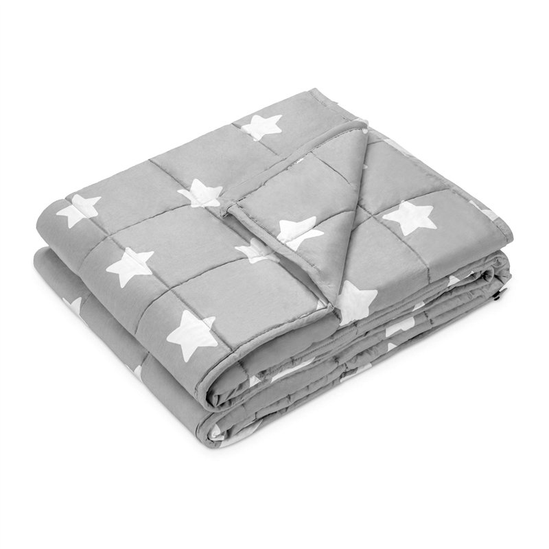 Navaris Couverture Lestée - Couverture Pondérée Relaxante 135x200cm - Contre Insomnie Anxiété - Cocooning - 100% Coton - 4,8kg
