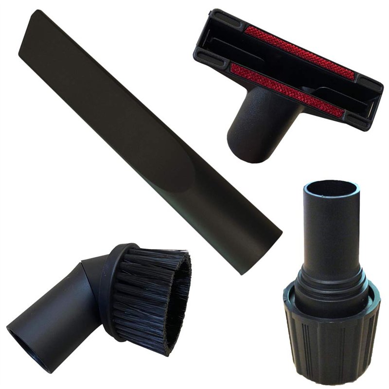 Premium Set de Brosses pour Aspirateur | 4 pièces | Adaptateur universel de 30-38m | Convient pour AEG Electrolux, Bosch, Einhel