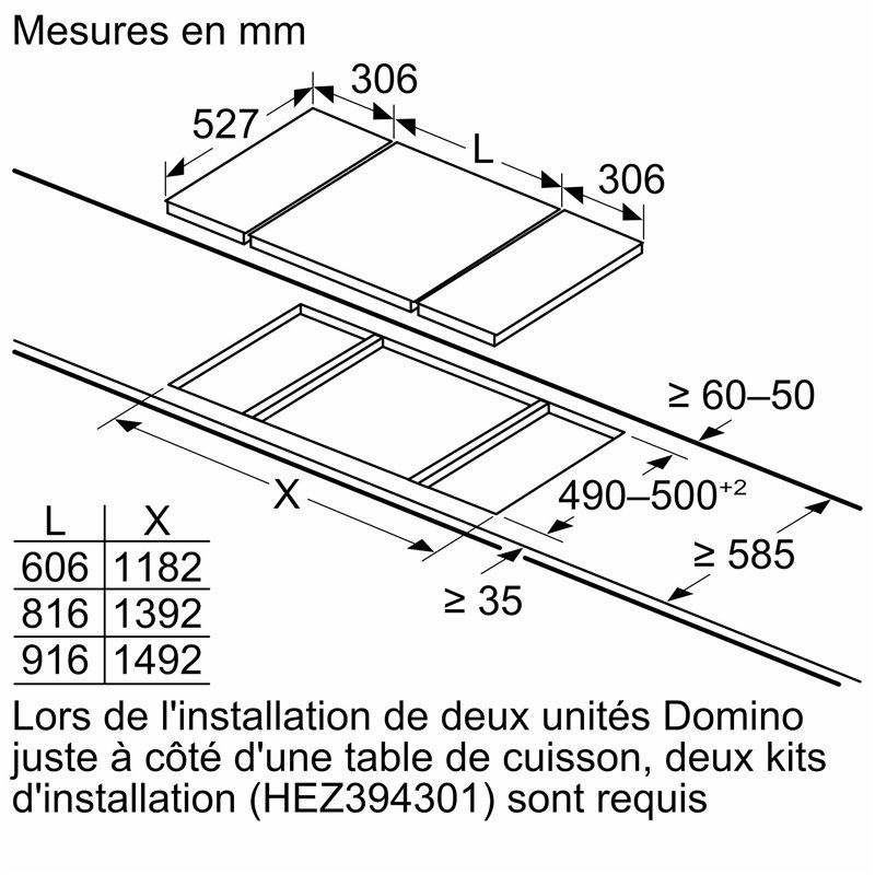 Image secondaire de Bosch PKF375FP2E, Série 6, plaque de cuisson électrique, 2 foyers, 30 cm, 3500 W, Noir