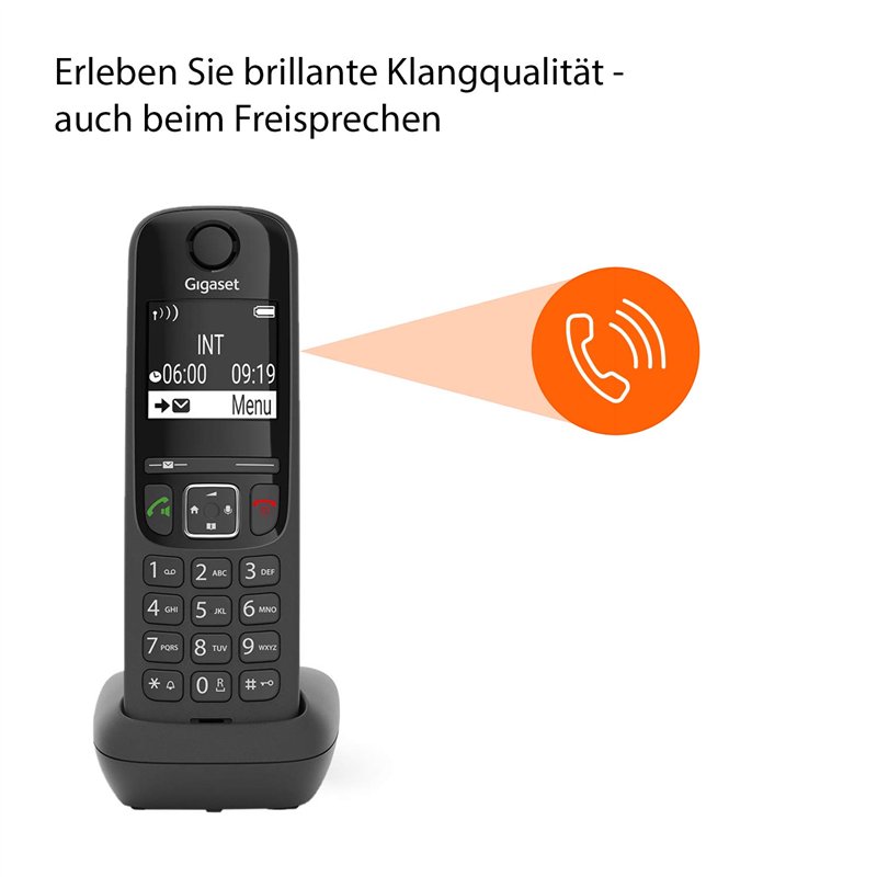 Image secondaire de Gigaset AS690 Duo - 2 Schnurlose DECT-Telefone - kontrastreiches Display - Brillante Audioqualität - einstellbare Klangprofile -