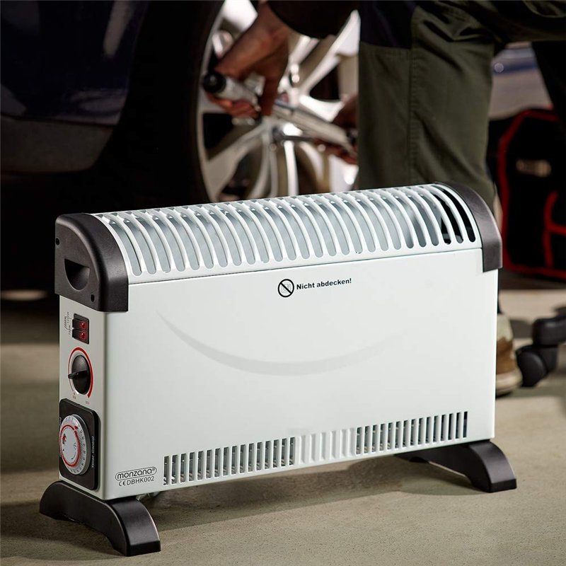 Image secondaire de MONZANA® Convecteur électrique 2000W chauffage d'appoint minuteur 24h 3 niveaux de chauffage thermostat radiateur électrique mob